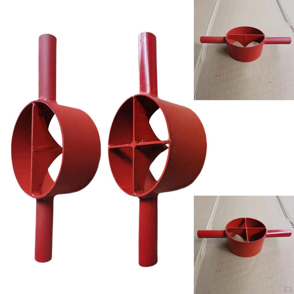 Bamboo Split Cutter Machine Compact Powerful Hand Tools Sturdy Two Handed Portable Cast Steel