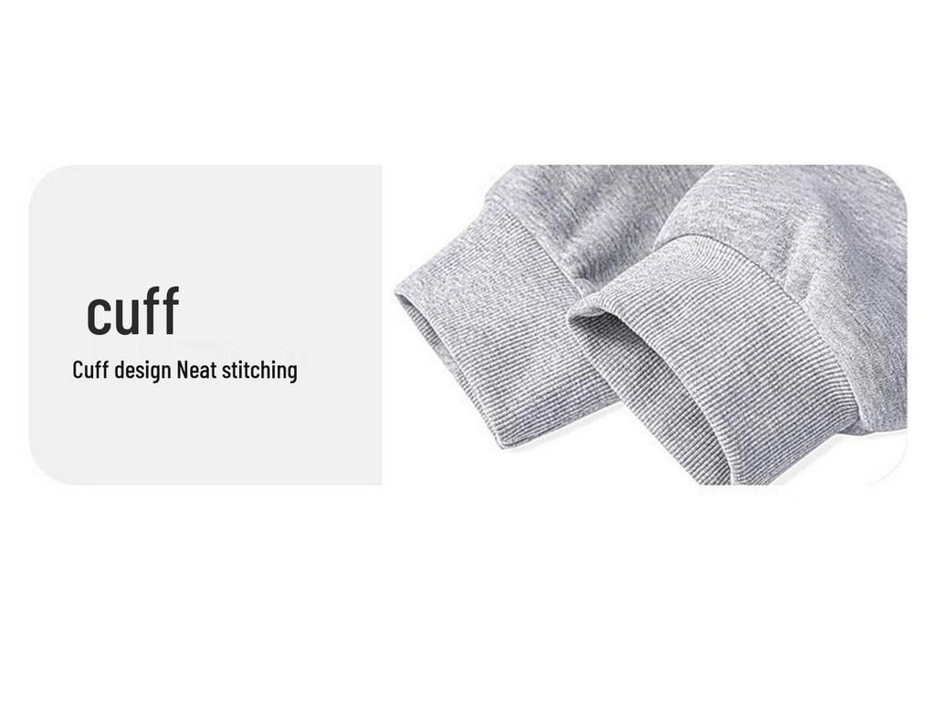 Men's Heavyweight 400g Cotton Stand Collar Hoodie - Autumn High Street Loose-Fit, Versatile Casual Half-Button Design