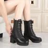 Winter Boots Women Genuine Leather Military Boots Women Snow Shoes Rubber Wool Marton Boots
