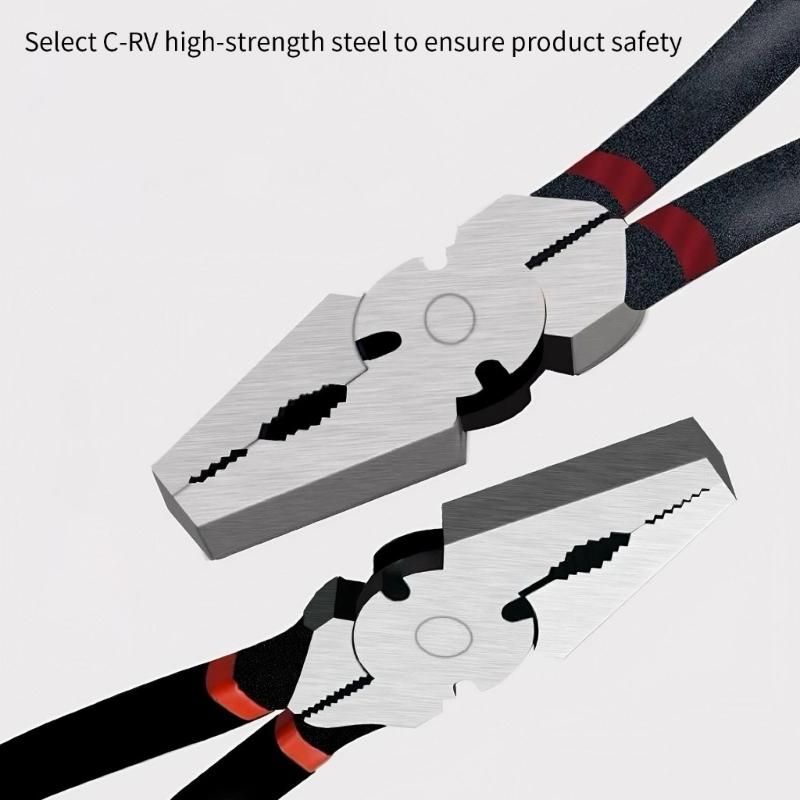 Multipurpose Hand Tool 10/12 Inch Carbon Steel Fence Pliers Wire Cutters With Anti Slip Grip For Industrial And Home Use