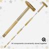 Copper Hammer Rubber Head Hammer 6 In 1 Multifunctional Porcelain Hammer Built-in Small Screwdriver Indoor Outdoor Mini Tool