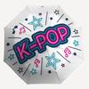 1PC K-pop Music Umbrella-8-Rib Reinforced, Automatic Open, Lightweight & Durable, Cute Fashion Accessory for Outdoor, Beach, or Casual Use, Beach Umbr