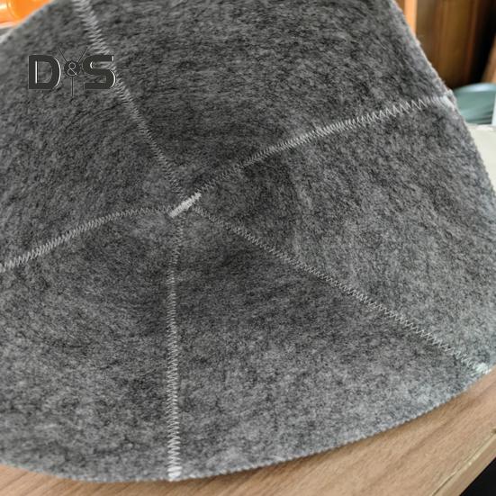 Felt Sunna Hat Unisex Vaporarium Hat Thermal Insulation Elastic Water-absorbing Hair Drying Cap Solid Color Spa Bath Accessories
