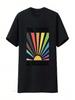 The Future Is Inclusive T Shirt Rainbow Pride Trans Rights Top LGBTQ Progress Social Justice Gay Vintage Washed Soft Graphic