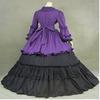 Gothic Reenactment Party Cosutme Dress Vintage Victorian Puff Sleeve Gown Ball