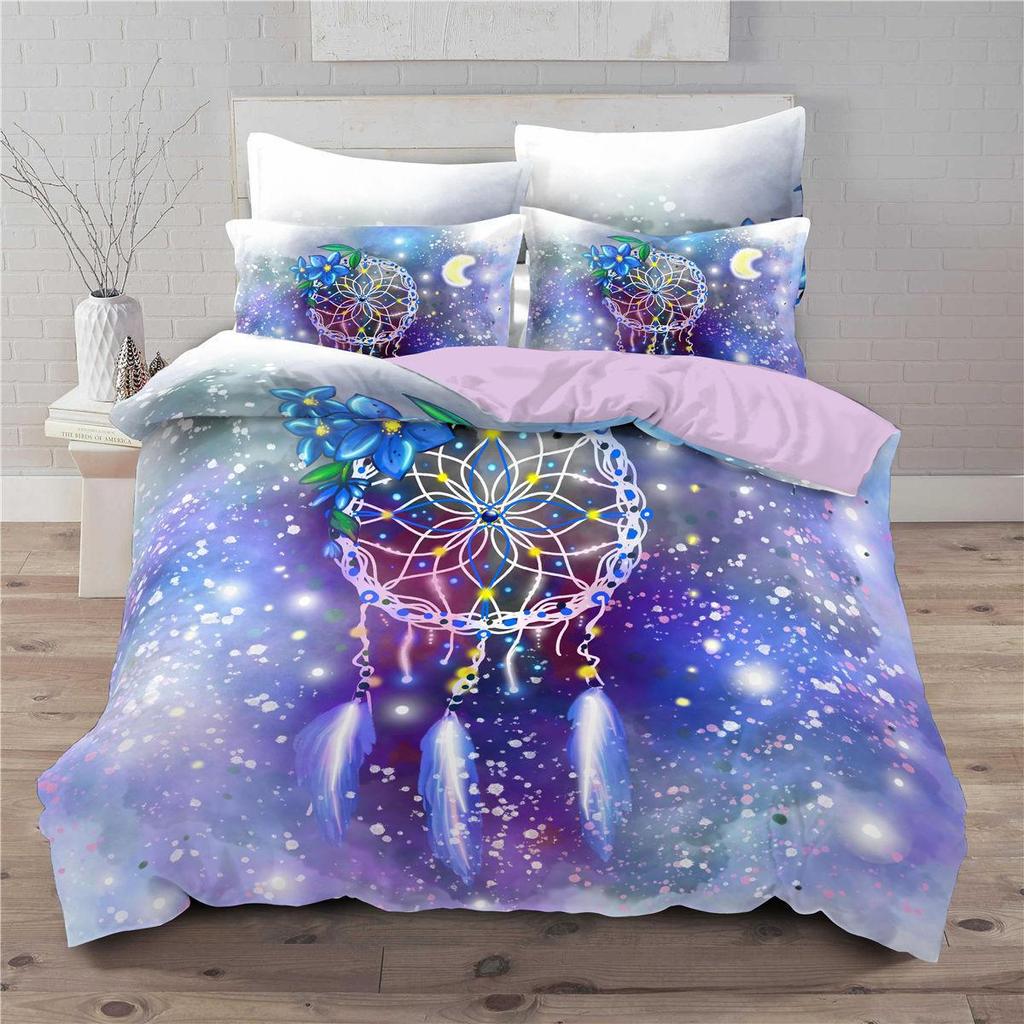 Bedding Three-Piece Custom Digital Printing Home Textile Quilt Cover Bed Sheet Source