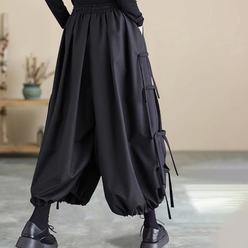 Trendiga Haremjoggingbyxor för Kvinnor 2025: Europeisk & Amerikansk Stil, Niopunkts Gatumode Design