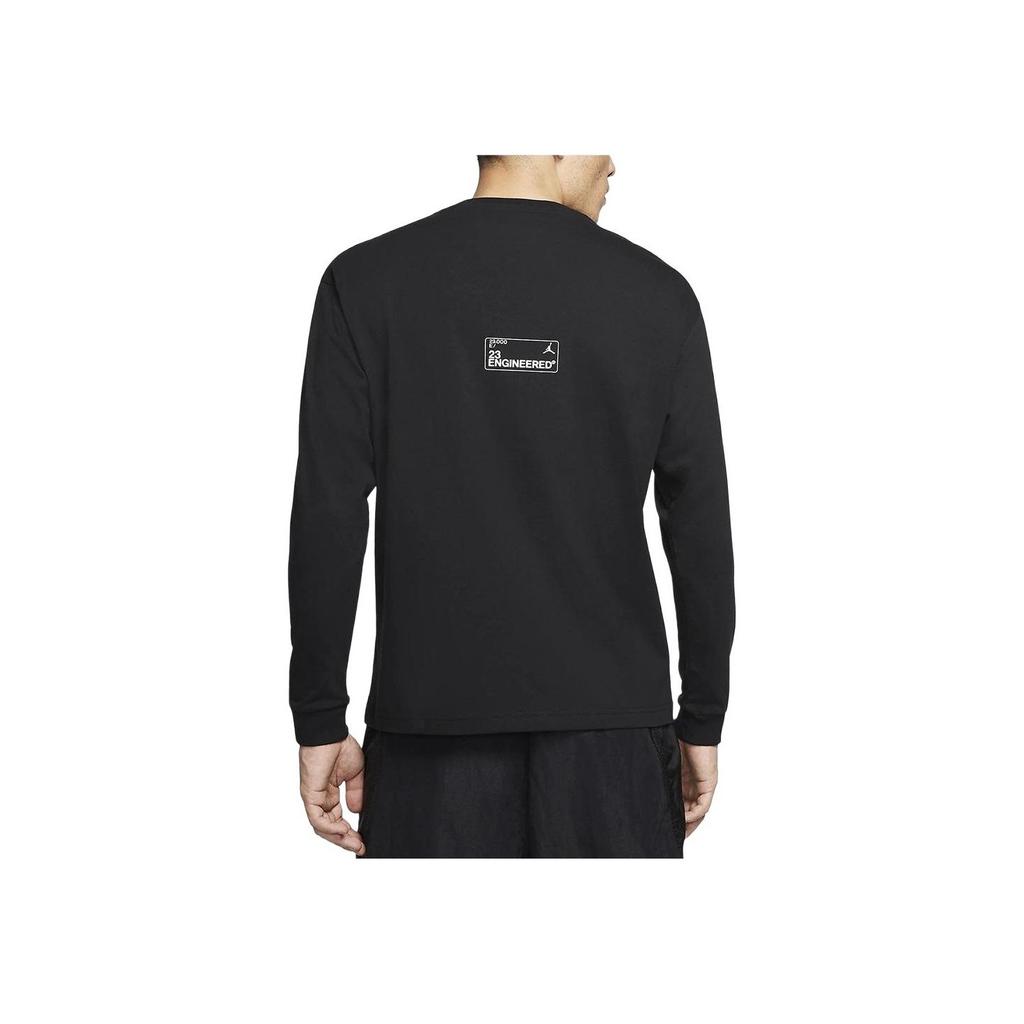 Jordan Engineered Long-Sleeve Crew-Neck T-Shirt Men Tops Black CD5506-010