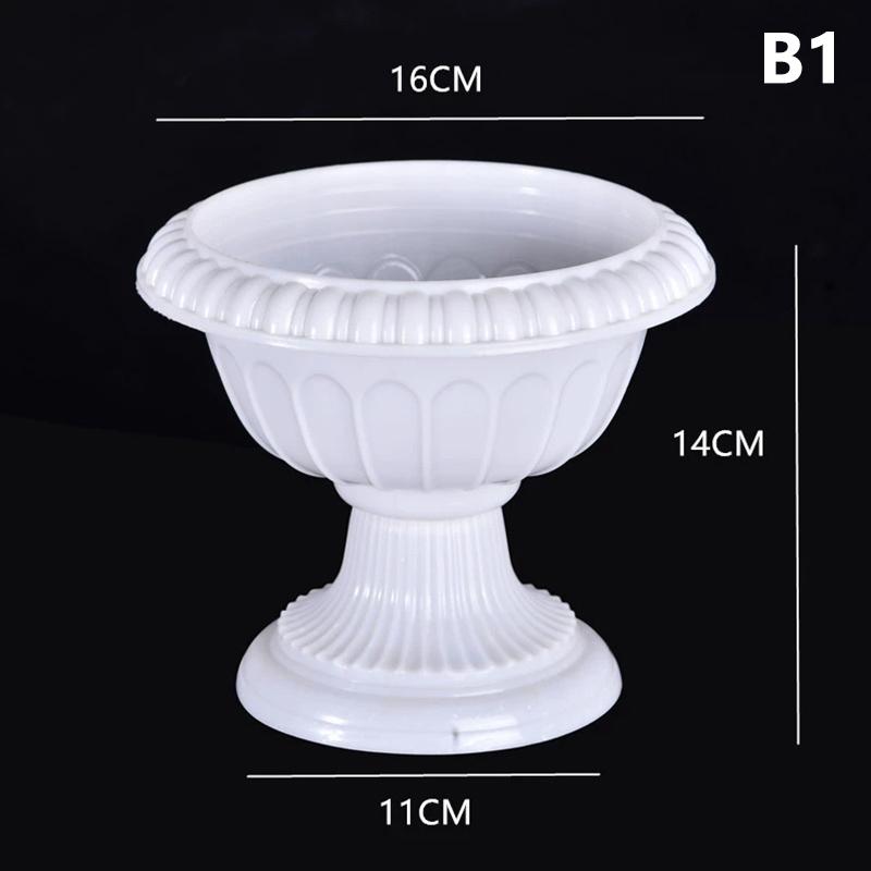 Large Wave Ripple Plastic Vase Modern Nordic Design Space-Saving Flower Pot Arrangement for Living Room Desk Home Accessories
