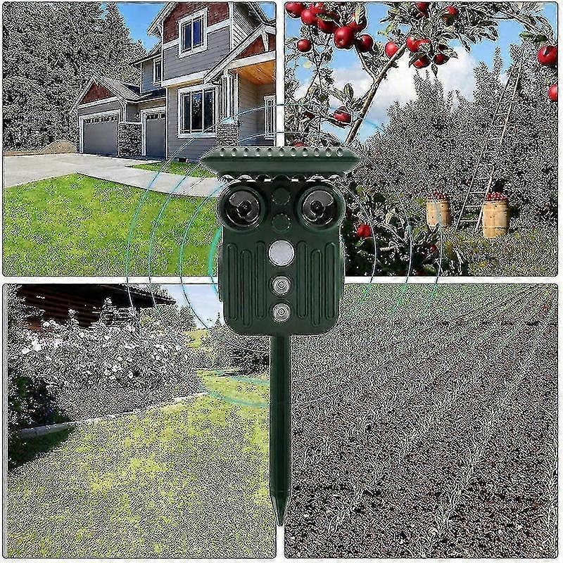 garden pest control ultrasonic deer repeller solar powered