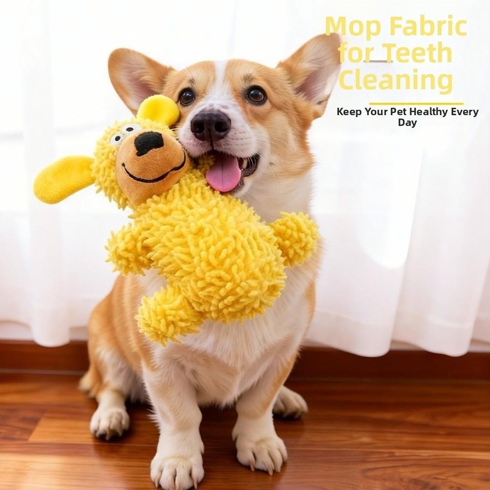 Creative Squeaky Dog Toy Bite-resistant Pet Chew Plush Toy Pet Shake Sound Toy Grinding Teeth