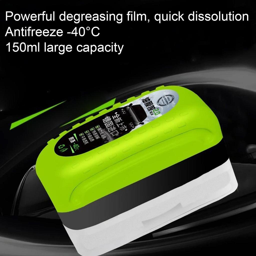 Automotive Oil Film Cleaning Brush Powerful Windshield Cleaner Brush 150ml Automotive Windscreen Cleaner Window Glass Cleaner