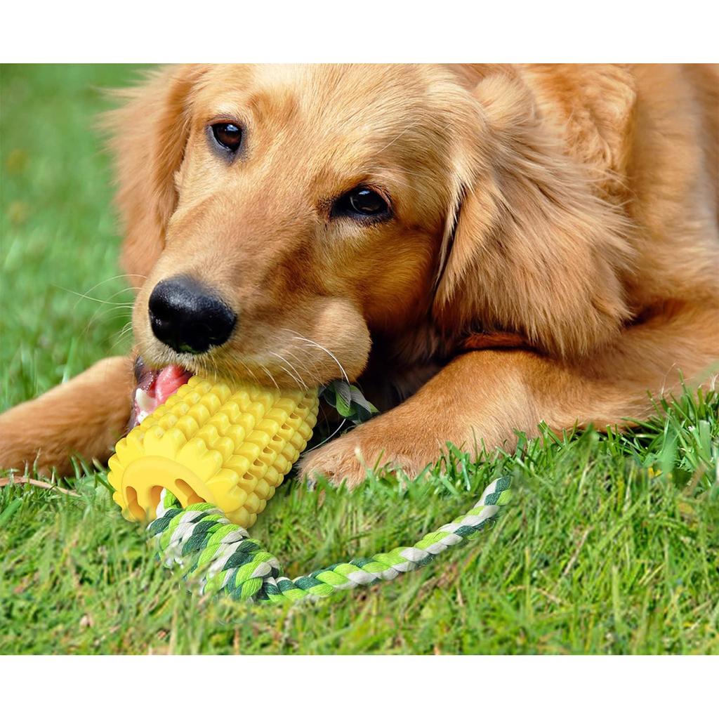 Dog Chew Toys, Puppy Toothbrush Clean Teeth Interactive Corn Toys, Dog Toys Aggressive Chewers Meduium Large Breed Chew Toys for Dogs