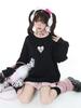 Gablcad Subculture Ribbon Harajuku Subculture Sickly Korean Size Women's Top, Style, Decoration, Style, Landmine, Cute, Style, Stylish, Fall/Winter