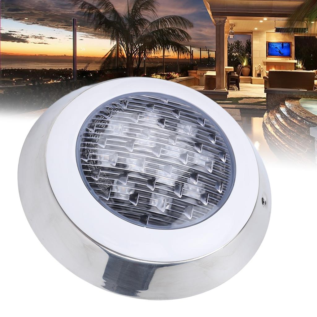 Submersible Pool Lights Professional Warm Light 3000K 12W 12V Wall Mounted Waterproof Underwater LED Pool Lights for Swimming Pool