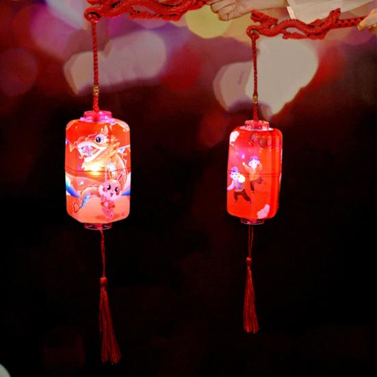 With Dragon Shape Pole Chinese Style Print 3 Flash Modes New Year Spring
