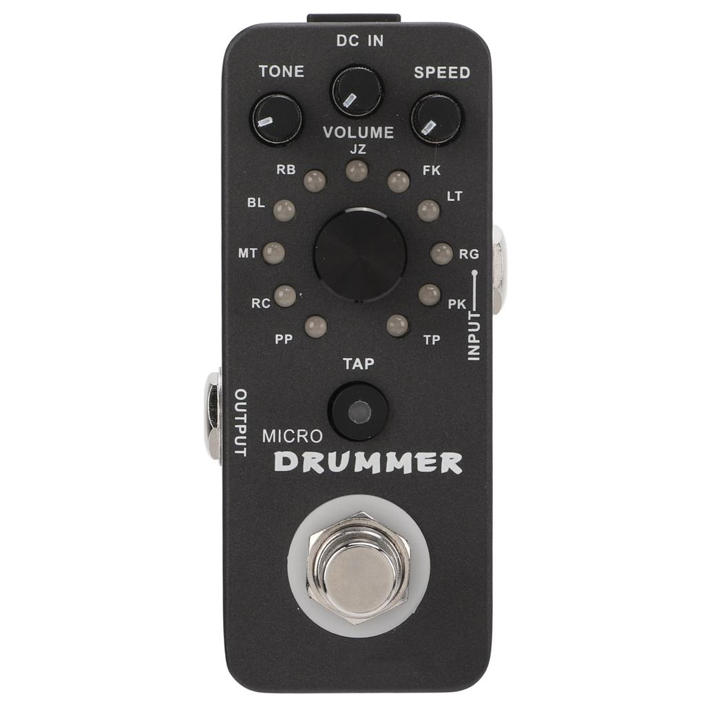 Drum Machine Pedal 121 Drum Loops Electric Guitar Monoblock Effect with True Bypass 95mA