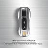 Zinc Alloy Material Case For Porsche Cayenne Panamera Macan Cayman 718 911 Taycan Gloss Chrome Key Shell Car Key Case