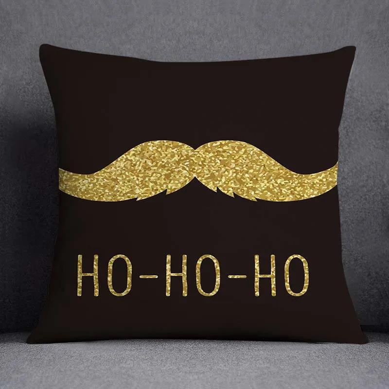 Quadratischer Kissenbezug mit geometrischem Blumenmuster in Schwarz und Gelb, dekorativer Kissenbezug für Zuhause und Büro