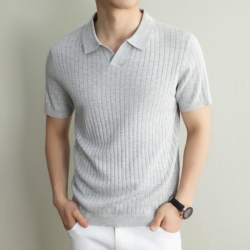 

IMAGINEX Men s Business Casual Lyocell Linen Knit Short Sleeve T-Shirt IM26C130 2XL