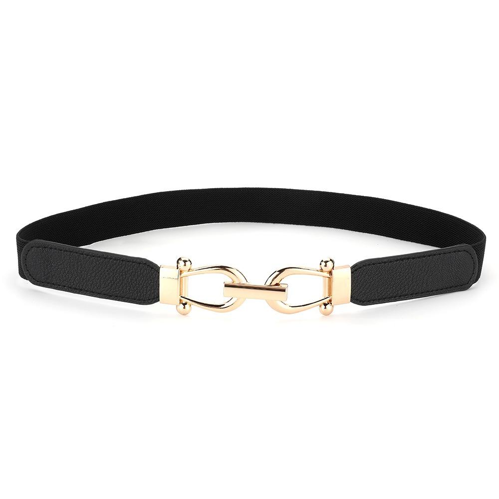 Stretchy Material Women s Belt Slim Design Skinny Belt Fashion Accessory Waist Belt  Waist Cincher чёрный