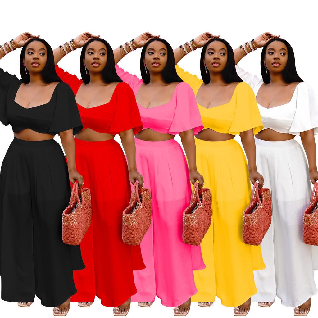 

Fashion Women Elegant Bride Bridesmaids Wedding Party Sleeveless Short Sleeves Blouse Top Long Pants Trousers Clothes Set