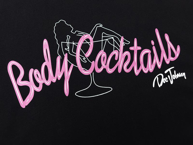 GALERIE Tricou la modă 23SS Body Cocktails cu imprimeu, guler rotund și mânecă scurtă