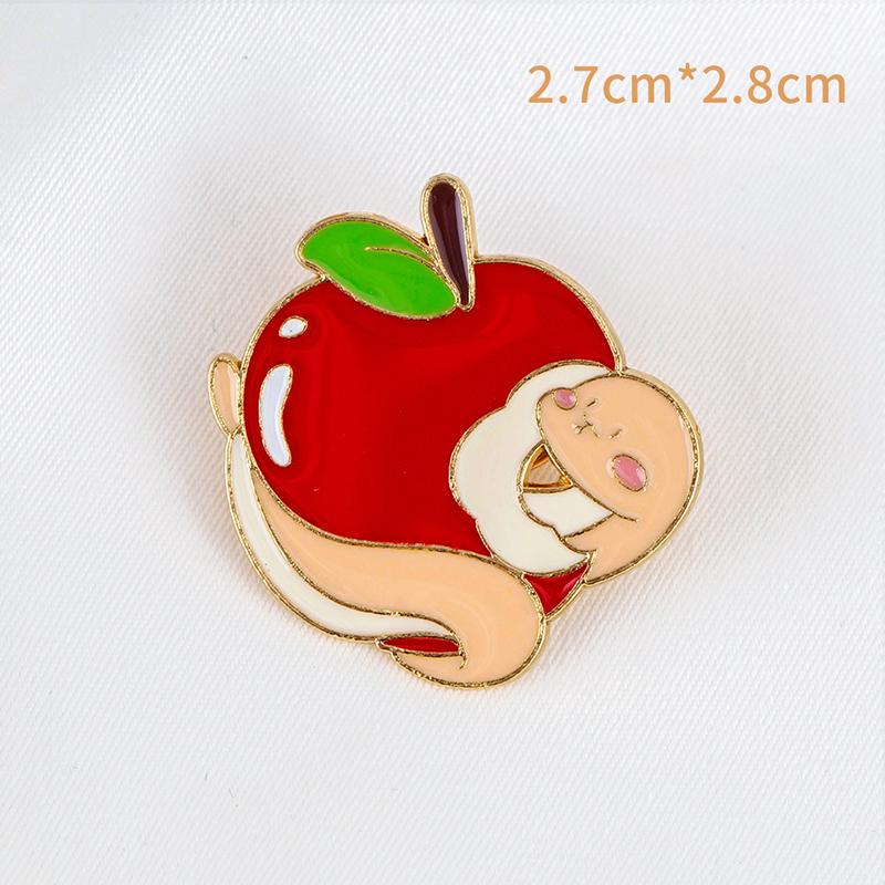  Cartoon Snake Brooch For Women Men Exquisite Enamel Animal Pins Versatile Cute Corsage Clothing Accessories Gifts