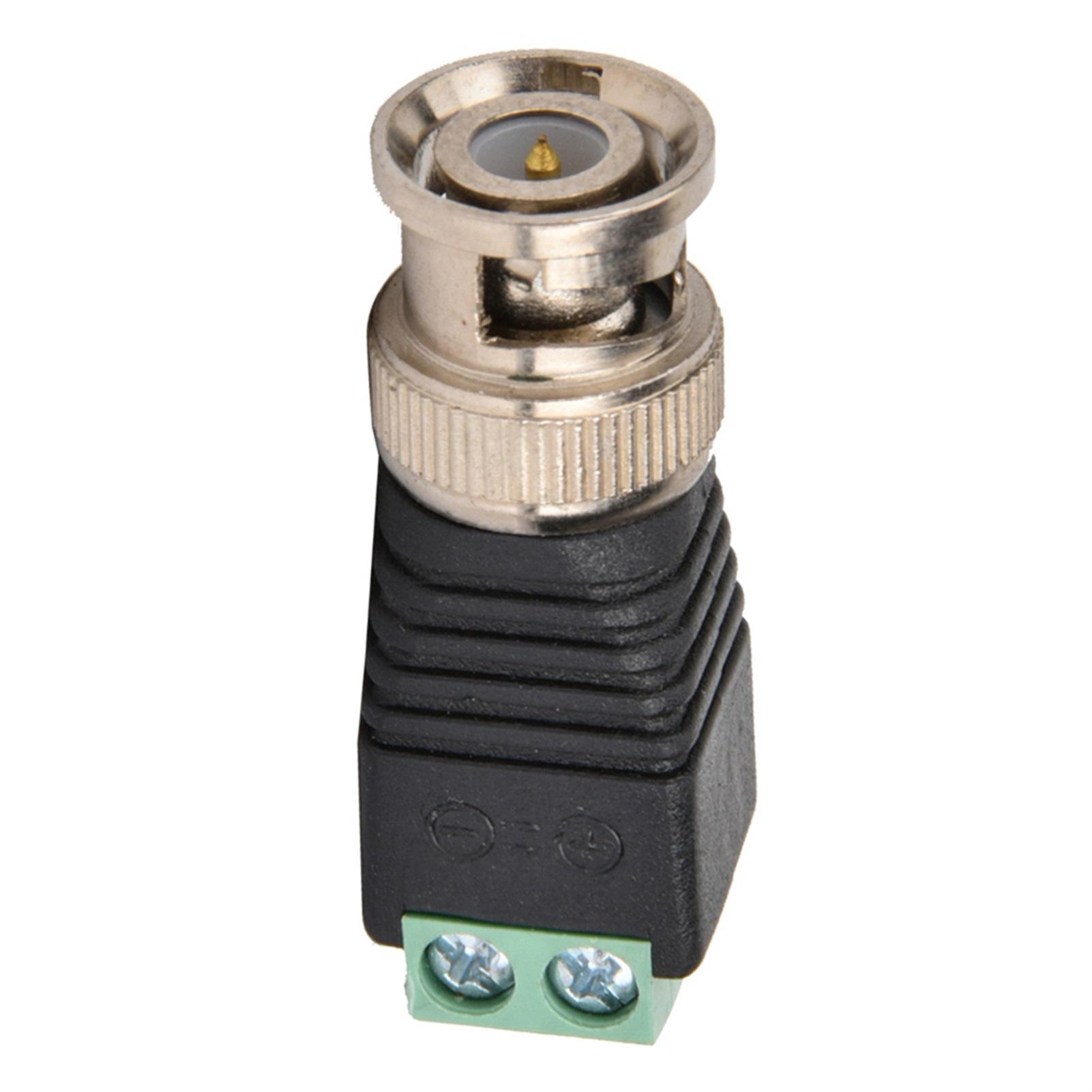 

BNC Male Connector Screw Terminal Coax Video Balun Adapter