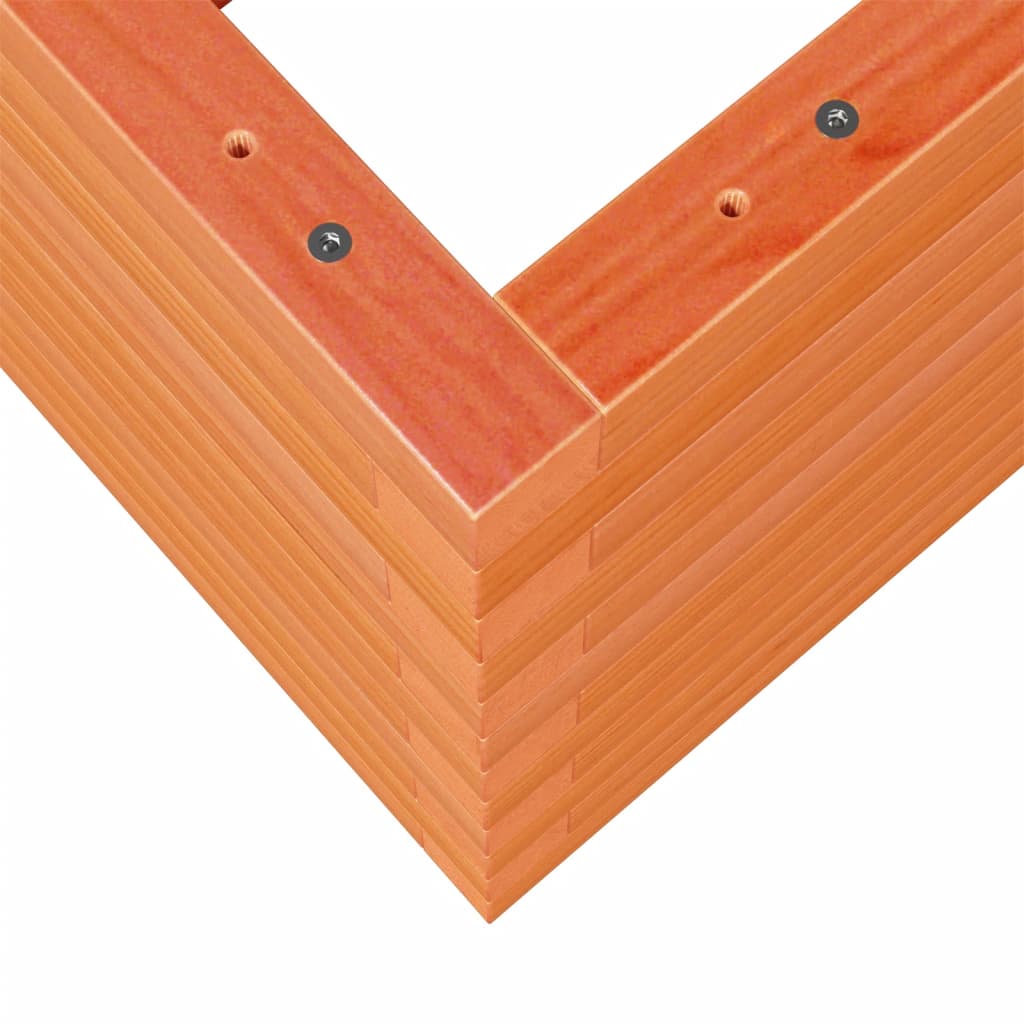 Plant Pot Wax Brown 70 X 40 X 46 Cm Solid Pine Wood