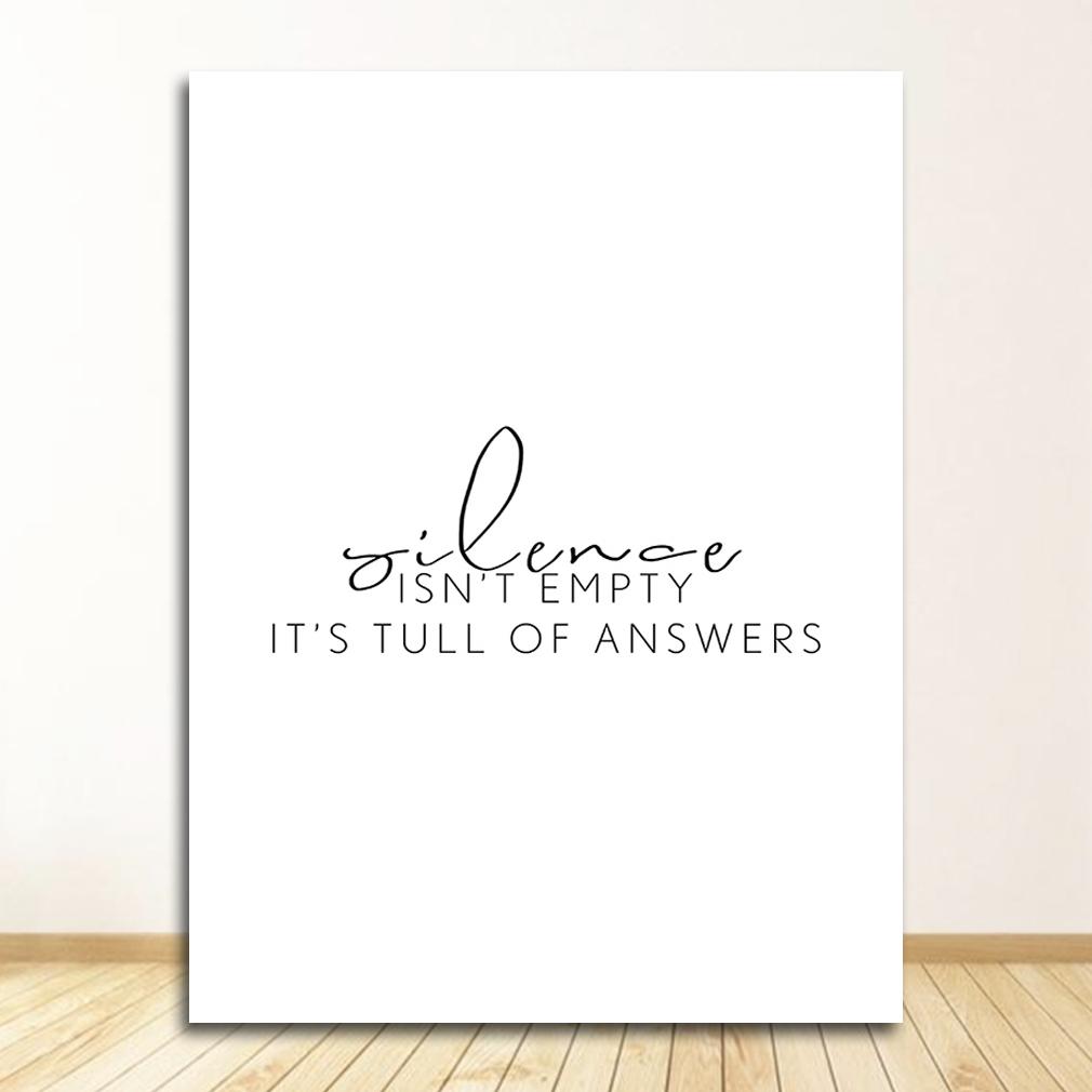 Simple Art Posters Home Decor Letters Print Canvas Painting Wall Art Fresh Minimalist for Living Room Picture