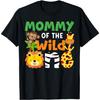 Mommy of the Wild One Zoo Theme Bday Safari Jungle Animals T-Shirt