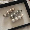 Elegant Large Pearl Hairpin: Stylish Spring Clip & Three-Dimensional Side Clip Accessory