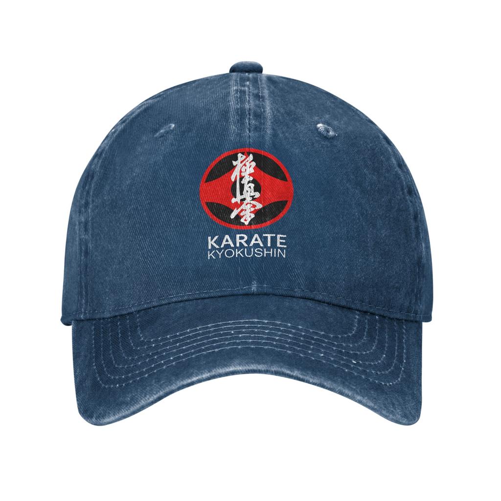 Kyokushi Karate Kumite Scene Denim Cap Casual Baseball Caps Adjustable Hat Summer Unisex Baseball Hats