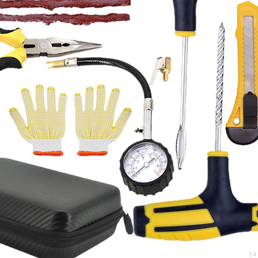 Kit, Tire Plug Kit for Car, Motorcycle, RV, ATV, SUV, Truck