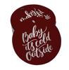 Inkdotpot Real Gold Foil Baby It's Cold Outside Baby Shower Tags Favor Hang Paper Tags 100