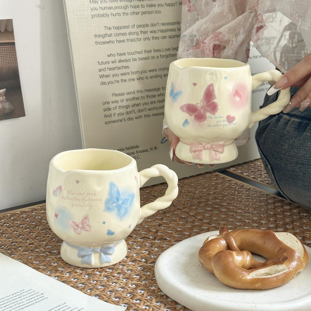 Mug Girl High Looking Ins Feng Goblet Ceramic Cup Home Water Cup Office Coffee Breakfast Cup