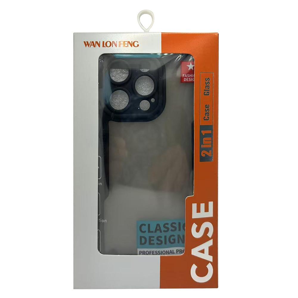 WANLONFENG MFFJ Serie Für Google Pixel 9 Pro Hülle Anti-Sturz TPU+Acryl Handy Rückseite mit Displayschutzfolie
