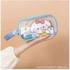 Transparent PU Makeup Bag With Animal Print - Waterproof Travel Toiletry Pouch Women Men Large Capacity Handheld Cosmetic