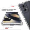 Case for Moto Edge 2024 5G Case Clear Crystal Non Yellowing Heavy Duty Soft TPU Dual Layer Bumper Rugged Protective Shockproof Slim Case Cover for