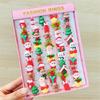 Stylish Festive Cartoon Kids Rings Assorted Open Rings for Christmas and Celebrations Toddler Holiday Jewelry