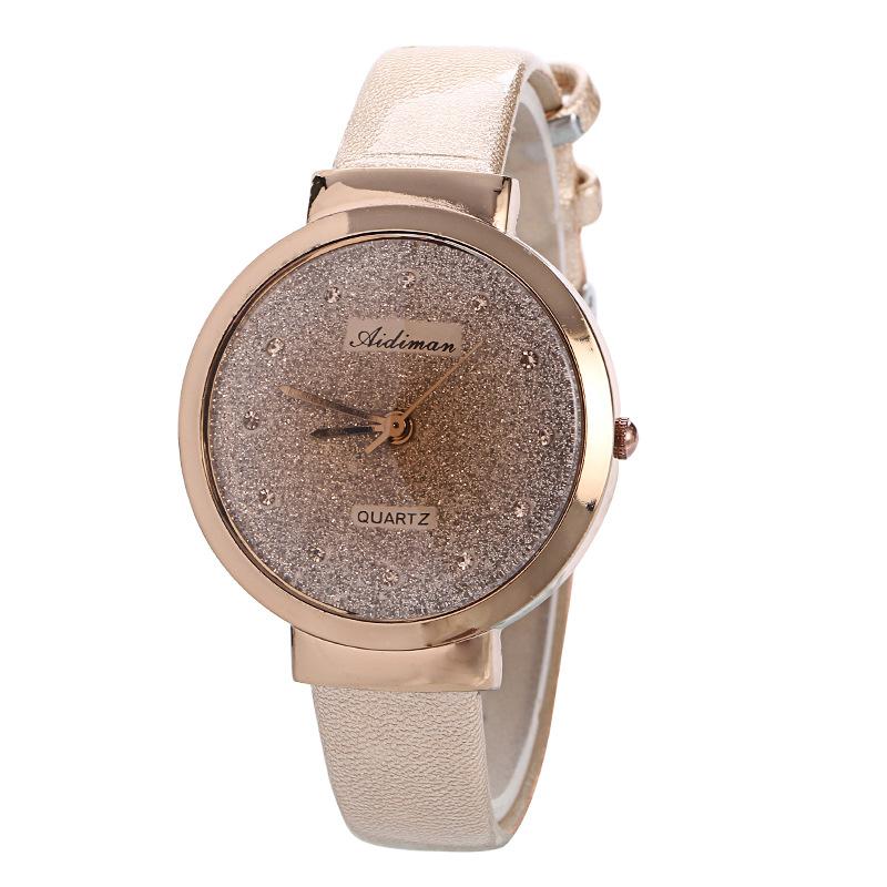 Student Trend Personality Belt Watch, Women'S Fashion Watch, Glitter Couple Watch 886