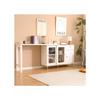 Modern Buffet - MUVOE - White - Extendable - Contemporary Design - Flexible Storage