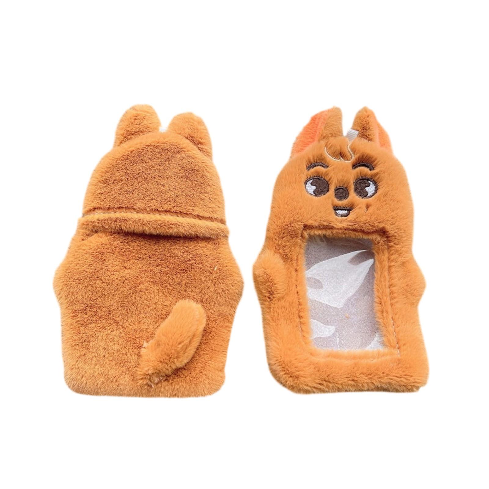 

Детский держатель для фотокарточек с персонажами, милая плюшевая обложка в качестве подарка для размещения белый