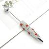 Fun Glowing Writing Tool DIY Glow-in-the-Dark Diamond Beaded Pen, Rhinestone Ballpoint Pens with Cartoon Charms, Cute Glitter Creative Gift Pen Tools