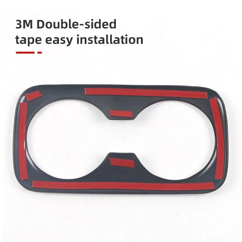 For Hyundai Tucson NX4 2021 2022 2023 Hybrid N Line ABS Car Seat Back Row Water Cup Holder Cover Frame Trim Sticker Accessories