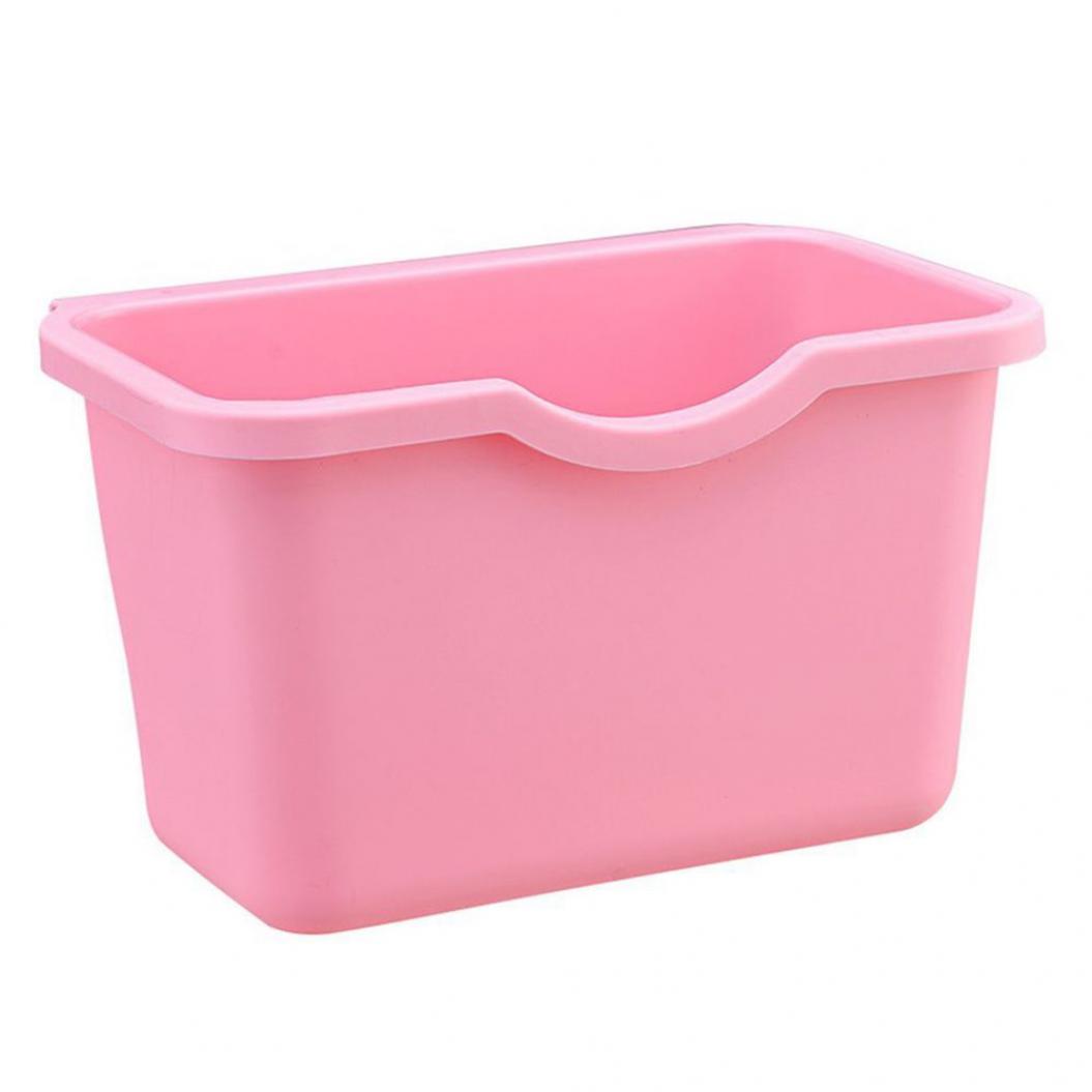 Кухонная корзина для мусора на дверку шкафа розовый 549₽