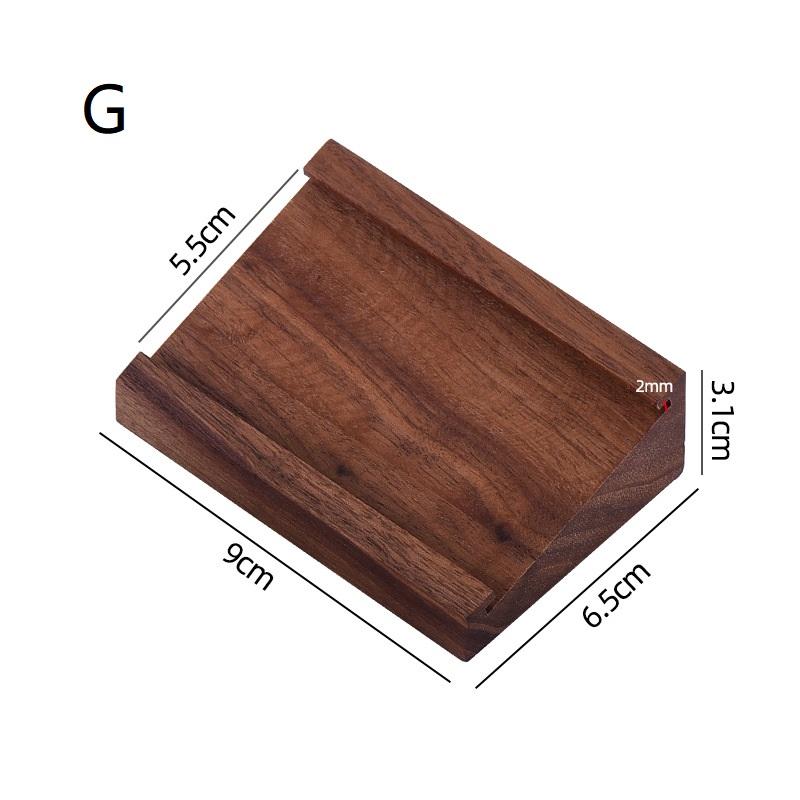 70X40Mm Wood Price Label Tags Table Number Name Card Menu Holder Acrylic Sign Display Stand