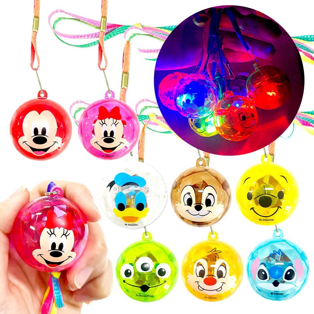 Prize Disney Illuminating Round Flash 24 Festival Festival Raffle Prize Fun Plaza Thank You [Festival Set, Light-Up Toys] Pendants, Necklaces, Toys,