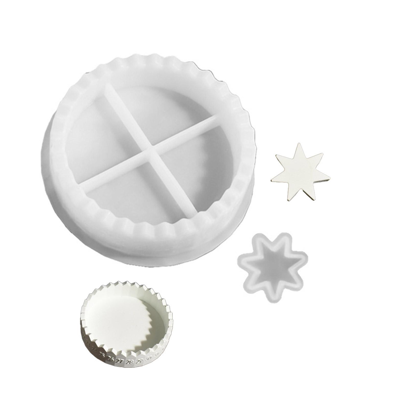 

Многофункциональная силиконовая форма в форме звезды, формы для подсвечников, формы для оснований свечей, подходит для изготовления подсвечников